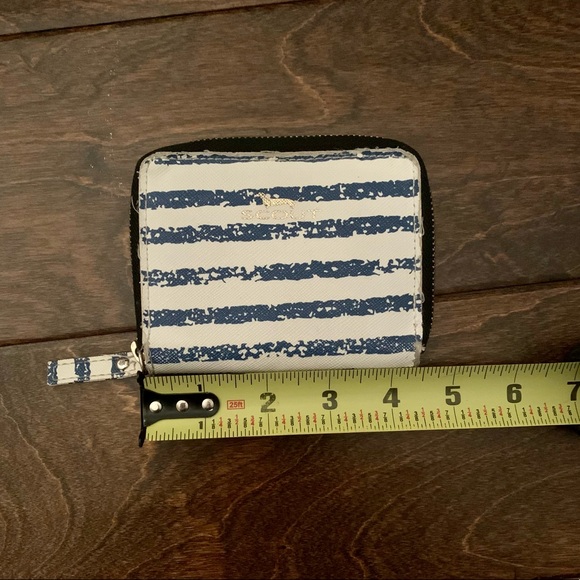 Scout Blue and White Striped Wallet - Picture 8 of 9